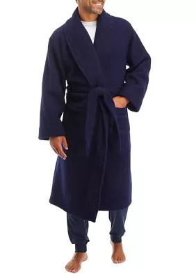 Navy Bouclé Robe