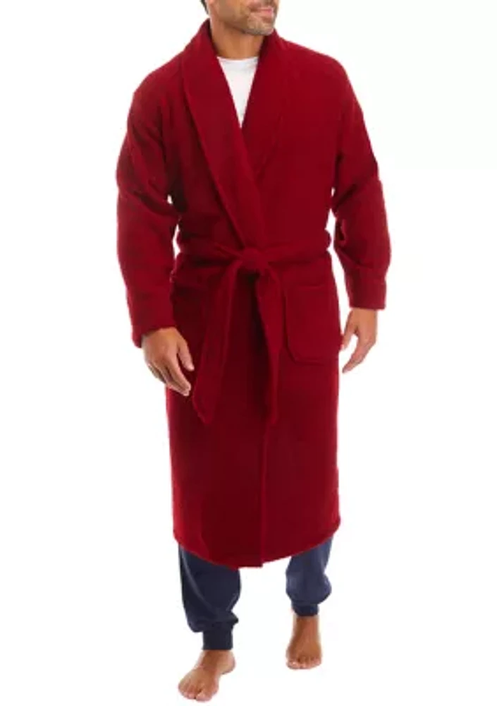 Red Bouclé Robe