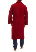 Red Bouclé Robe