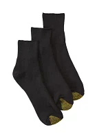 Wellness Non Binding Quarter Socks - 3 Pack