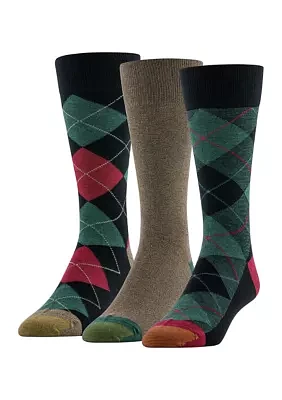 Holiday Plaid Crew Socks