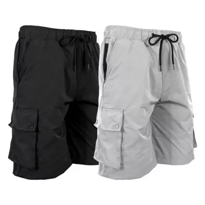 Moisture Wicking Performance Quick Dry Cargo Shorts-2 Pack