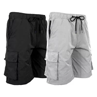 Moisture Wicking Performance Quick Dry Cargo Shorts-2 Pack