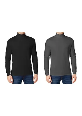 Men's Long Sleeve Turtleneck T-Shirt - 2 Pack