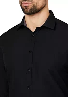 Slim Fit Solid Dress Shirt