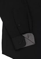 Slim Fit Solid Dress Shirt