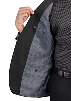 Men's Slim Fit Paisley Plush Evening Jacket