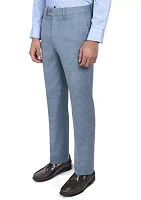 Men's Slim Fit Windowpane Pants