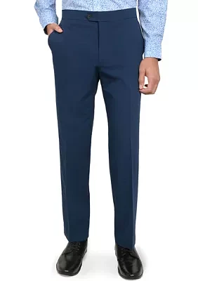 Men's Slim Fit Blue Tuxedo Pants