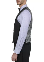 Men's Slim Fit Black Vest