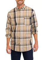 Long Sleeve Easy Care Plaid Shirt