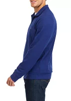 Oxford Piqué 1/4 Zip Pullover