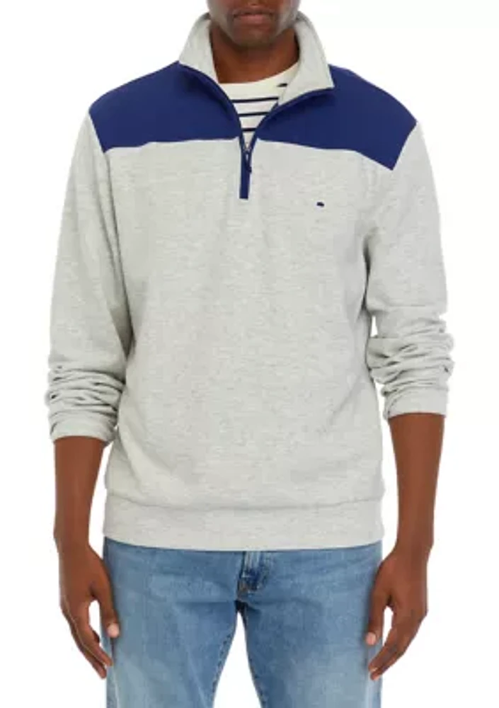 Color Block 1/4 Zip Pullover