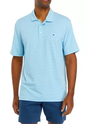 Striped Performance Polo Shirt