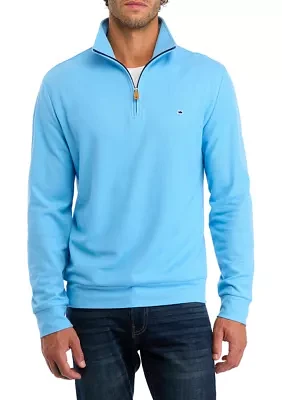 Oxford Piqué 1/4 Zip Pullover