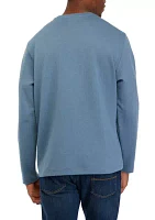 Men's Quilted Crew Neck Pullover