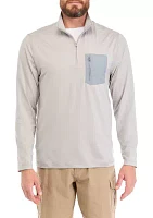 Long Sleeve Pocket 1/4 Zip Shirt