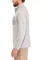 Long Sleeve Pocket 1/4 Zip Shirt