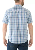 Short Sleeve Gingham Poplin Shirt