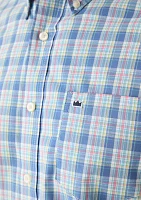 Short Sleeve Gingham Poplin Shirt