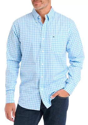 Poplin Gingham Printed Shirt