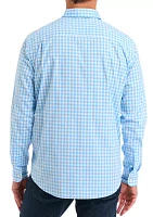 Poplin Gingham Printed Shirt