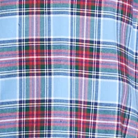 Big & Tall Long Sleeve Woven Twill Plaid Shirt