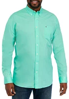 Big & Tall Long Sleeve Woven Poplin Shirt