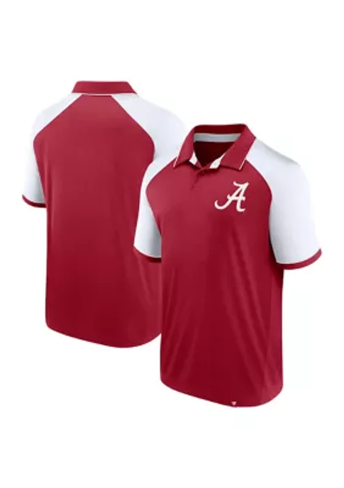 NCAA Alabama Crimson Tide Color Block Polo Shirt