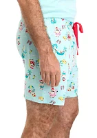 Men's Beachy Christmas Pajama Shorts