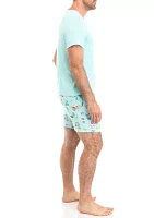 Men's Beachy Christmas Pajama Shorts