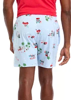 Men's Holiday Shopping Pajama Shorts