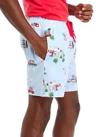 Men's Holiday Shopping Pajama Shorts