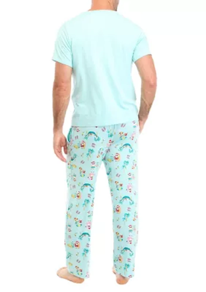 Men's Beachy Christmas Pajama Pants