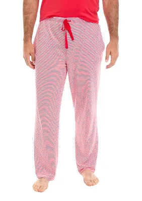 Men's Red Stripe Pajama Pants