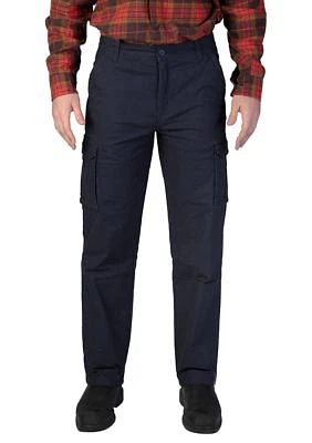 Stretch Fleece-Lined Canvas Cargo Pant