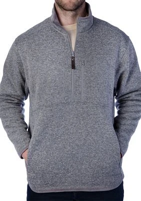 Sweater Fleece Quarter Zip Pullover