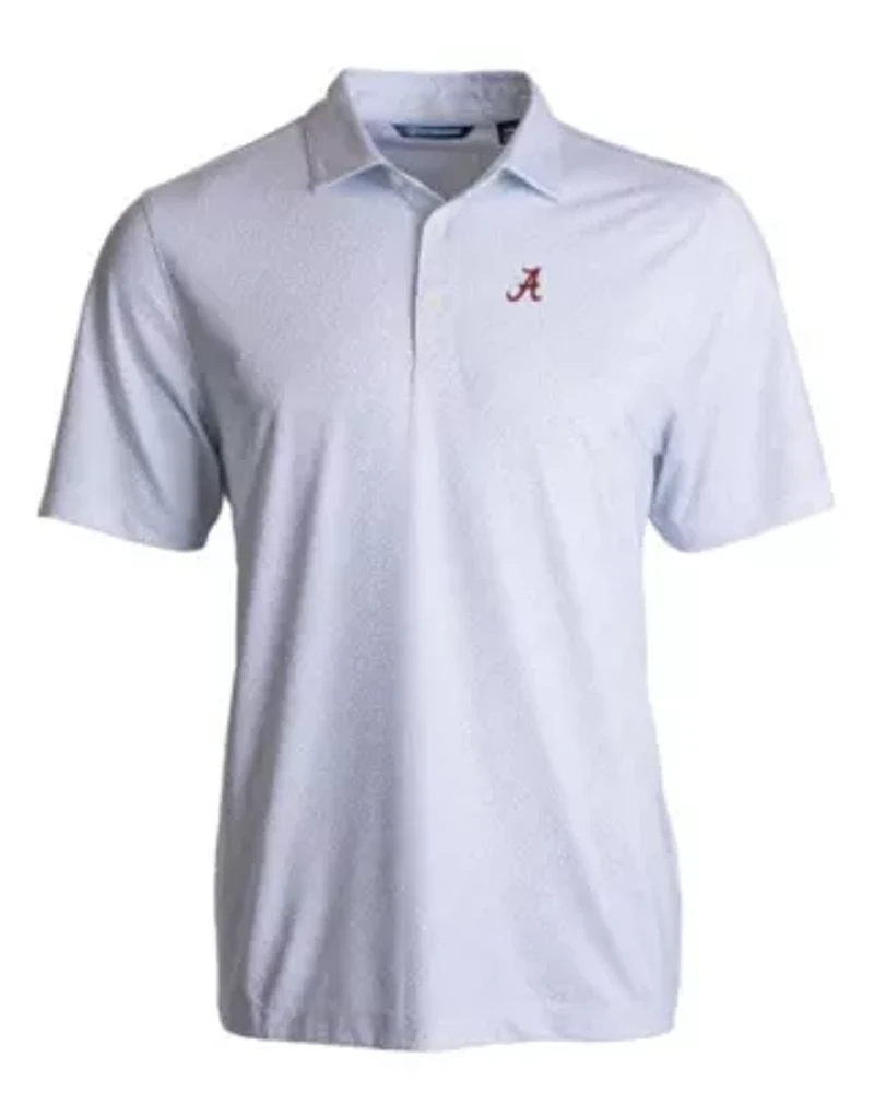 NCAA Alabama Crimson Tide Pike Eco Pebble Print Stretch Recycled Polo