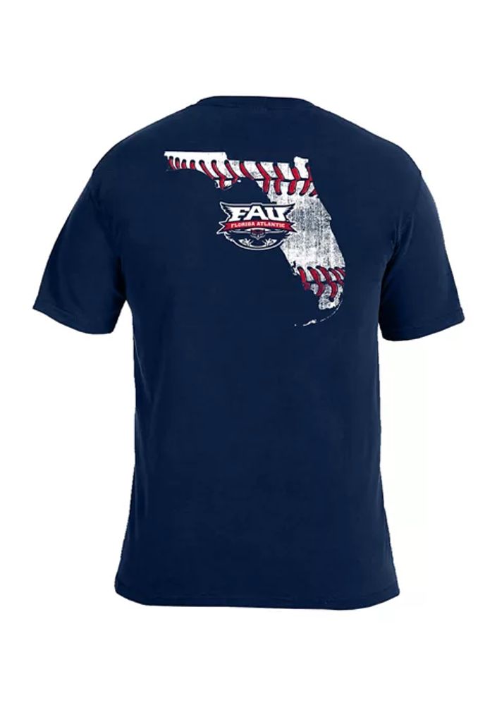 Men's Navy FAU Owls Baseball Jersey