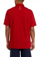 Short Sleeve Mesh Polo Shirt