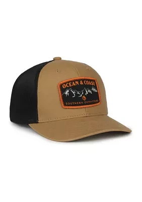 Mountain Forest Patch Snapback Hat