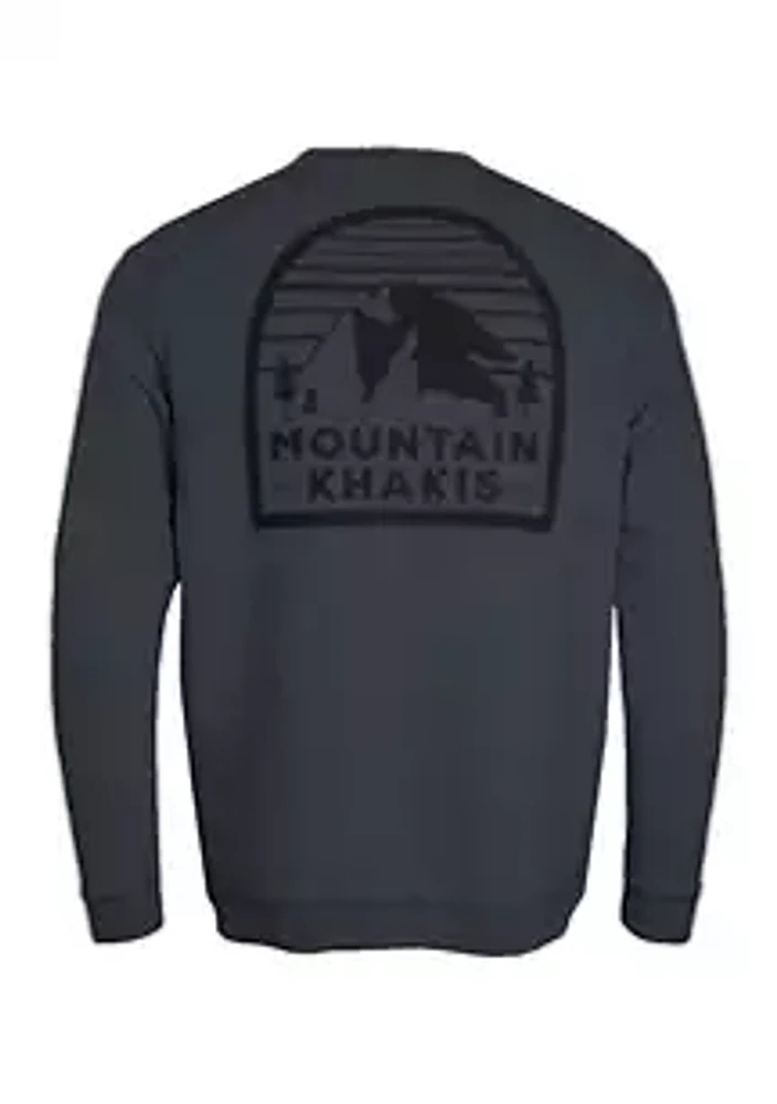 Mountain Khaki Men's Logo Crew Neck Sweatshirt