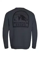 Mountain Khaki Men's Logo Crew Neck Sweatshirt