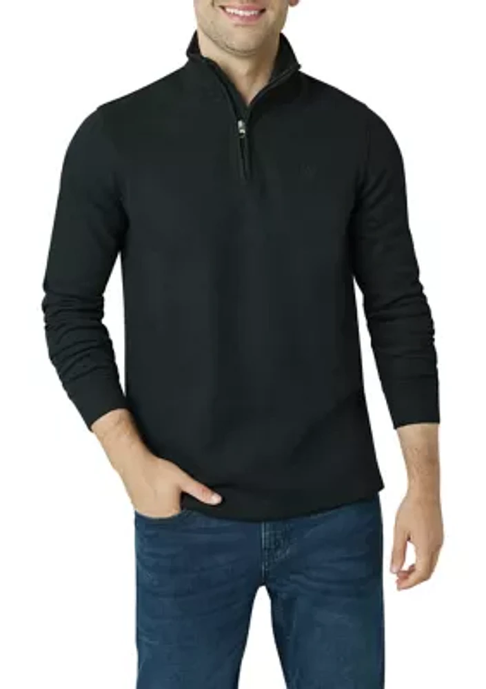 Westport Flatback Rib 1/4 Zip Pullover