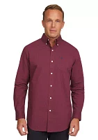 Easy Care Stretch Poplin Button Down Shirt