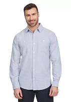 Long Sleeve Chambray Woven Shirt