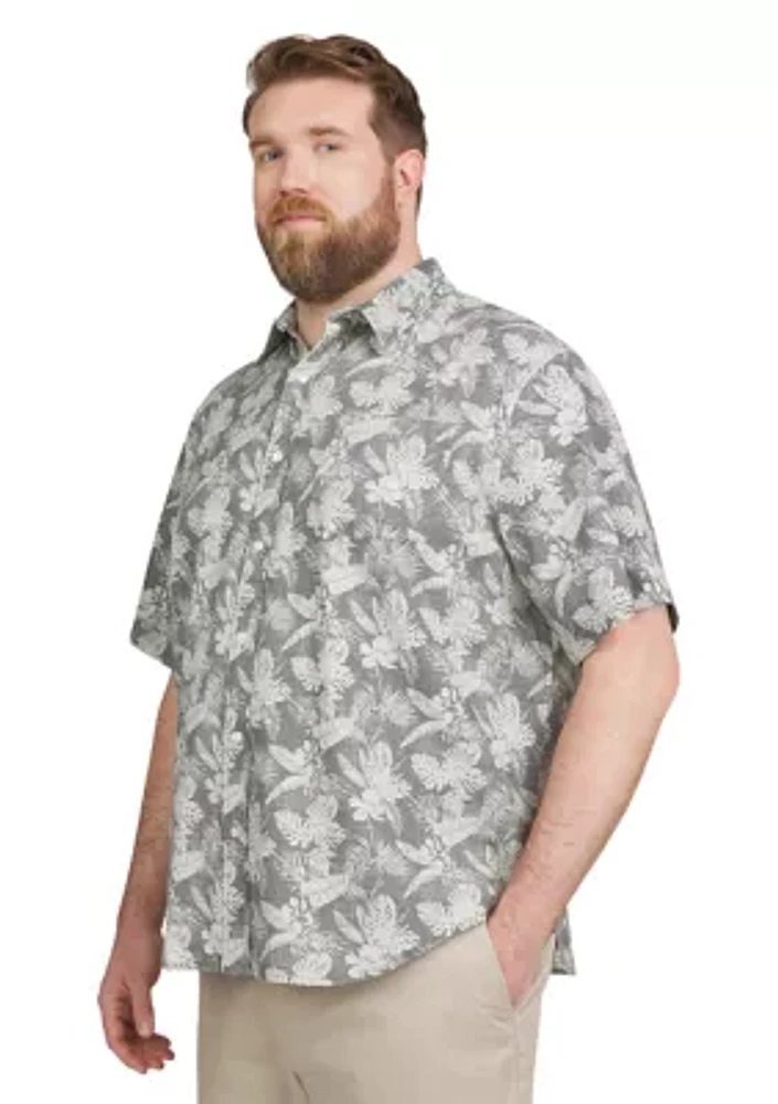 Big & Tall  Coastland Wash Floral Printed Shirt