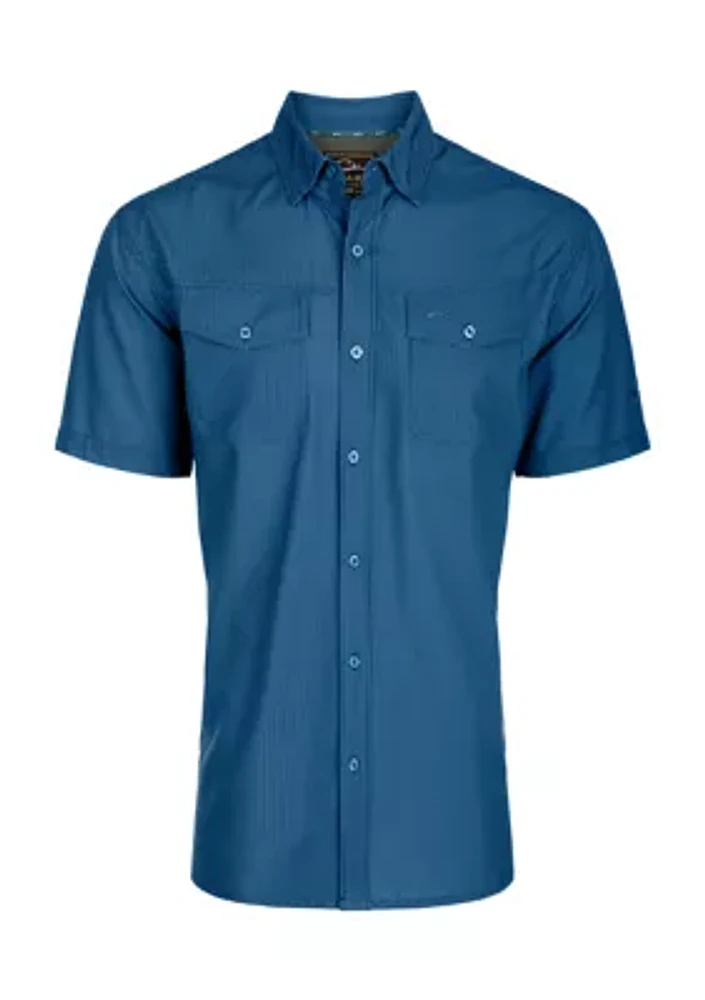 Men's Short Sleeve Traveler's Check Shirt