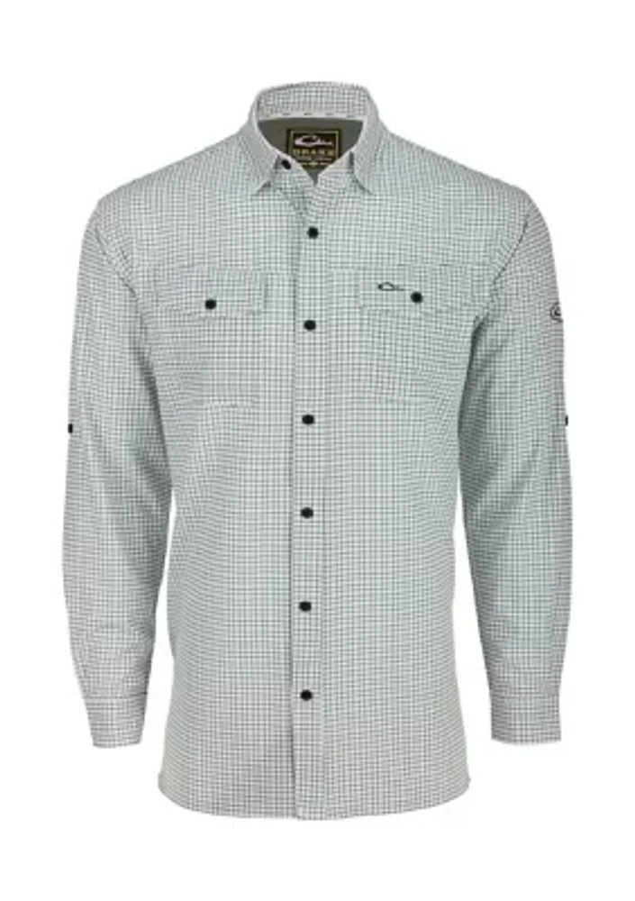 Men's Traveler's Mini Grid Long Sleeve Shirt