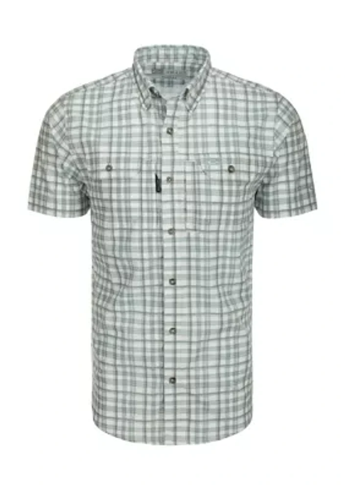 Hunter Creek Windowpane Plaid Short Sleeve Shirt